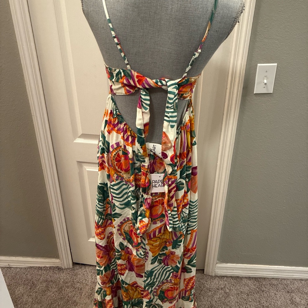 Paper heart ladies long maxi dress size large - Picture 5 of 7